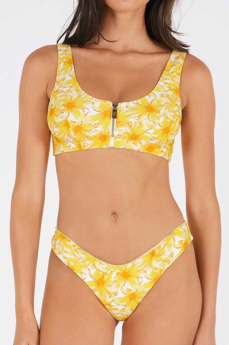 Maui Front-Zip Top / Passionfruit FINAL SALE