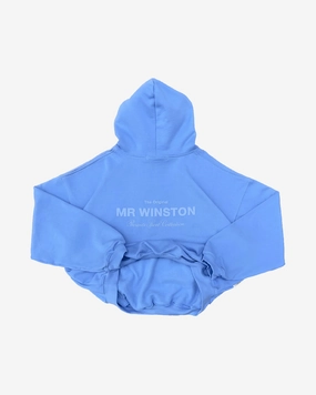 MR WINSTON PREMIUM VINTAGE BLUE ICE PUFF HOODIE