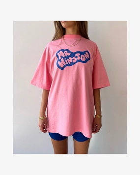 MR WINSTON VINTAGE PINK LOUNGE TEE