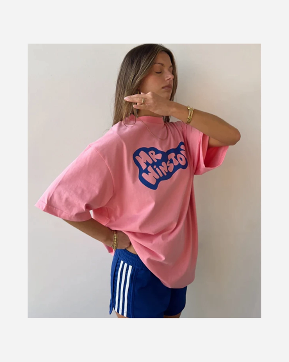 MR WINSTON VINTAGE PINK LOUNGE TEE