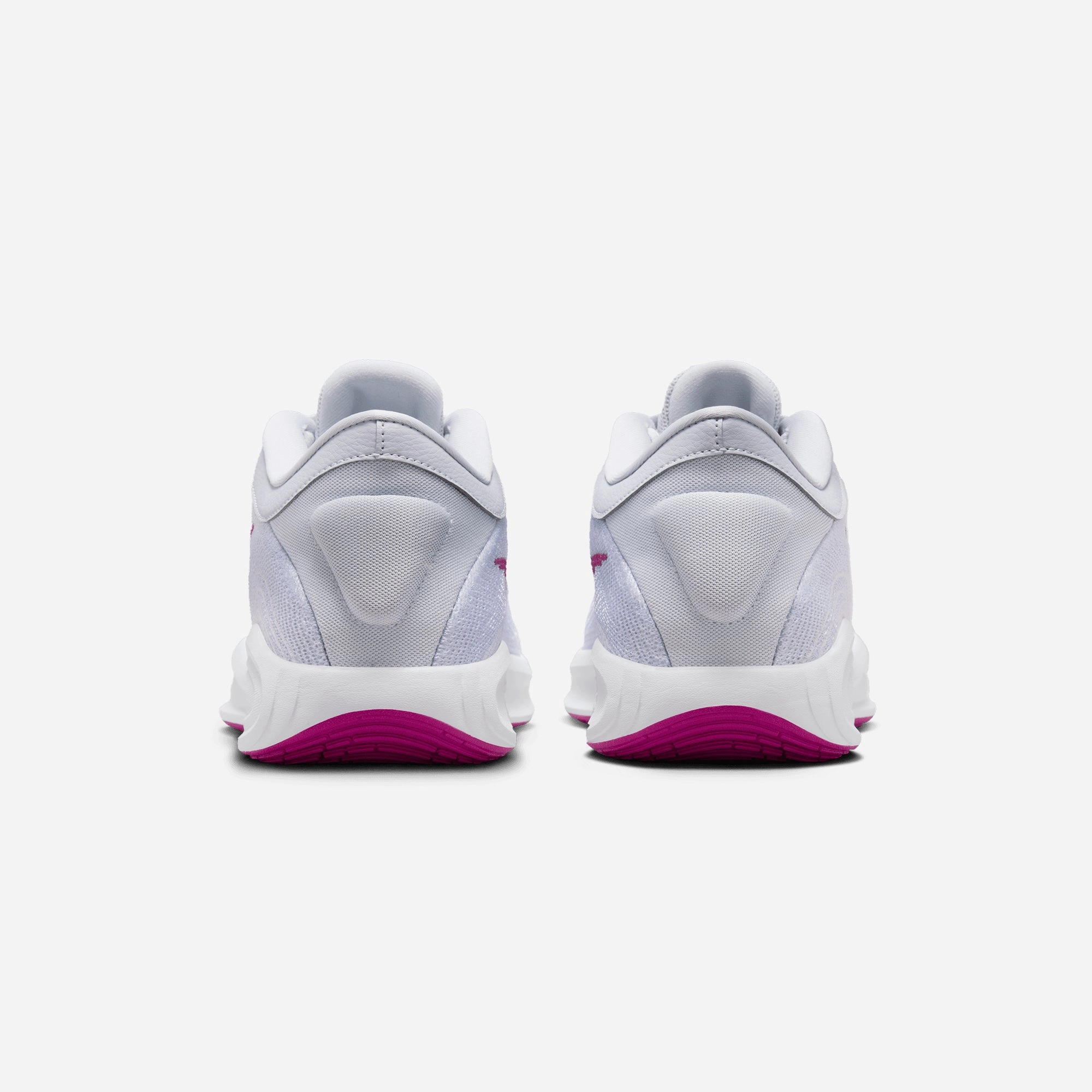 NIKE | G.T. HUSTLE ACADEMY EP { PURE PLATINUM/HOT FUCHSIA-WHITE