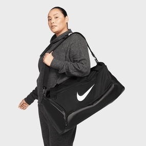 Nike Brasilia 9.5 Training Duffel Bag (Medium. 60L) Black / Black - White