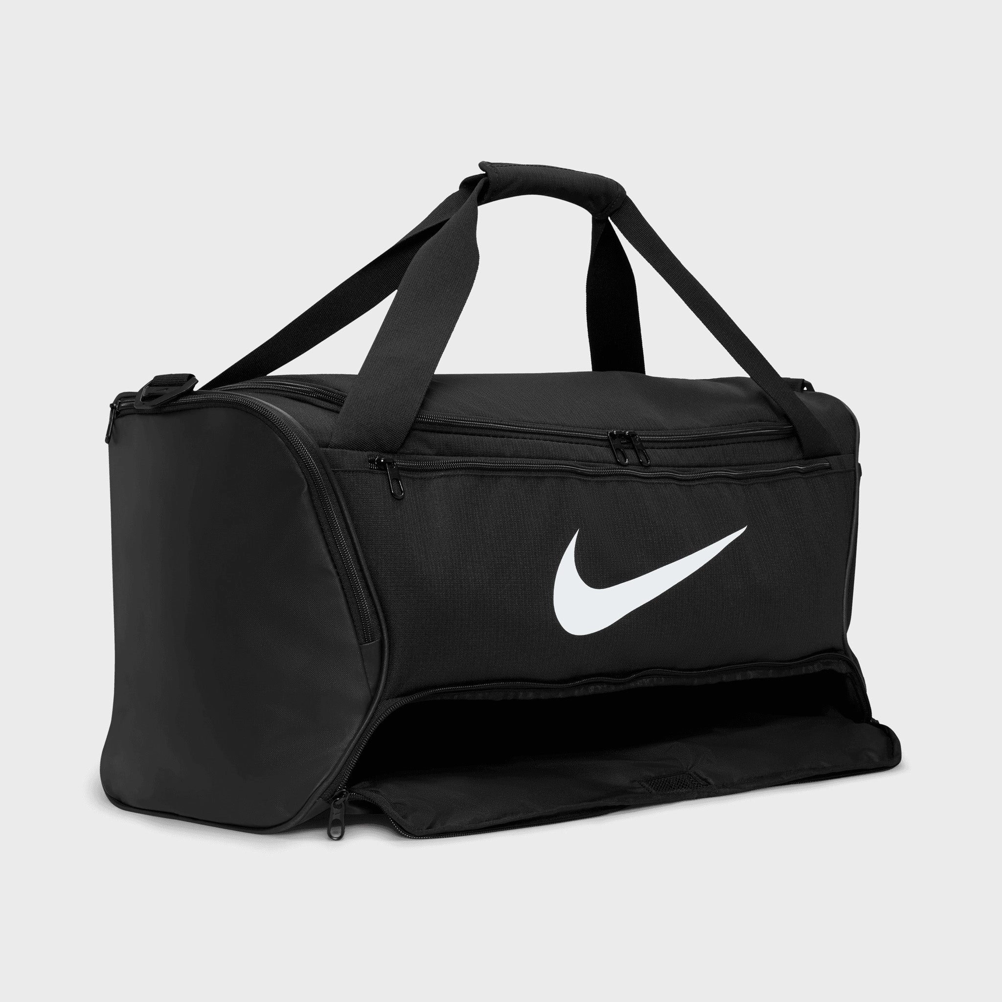 Nike Brasilia 9.5 Training Duffel Bag (Medium. 60L) Black / Black - White