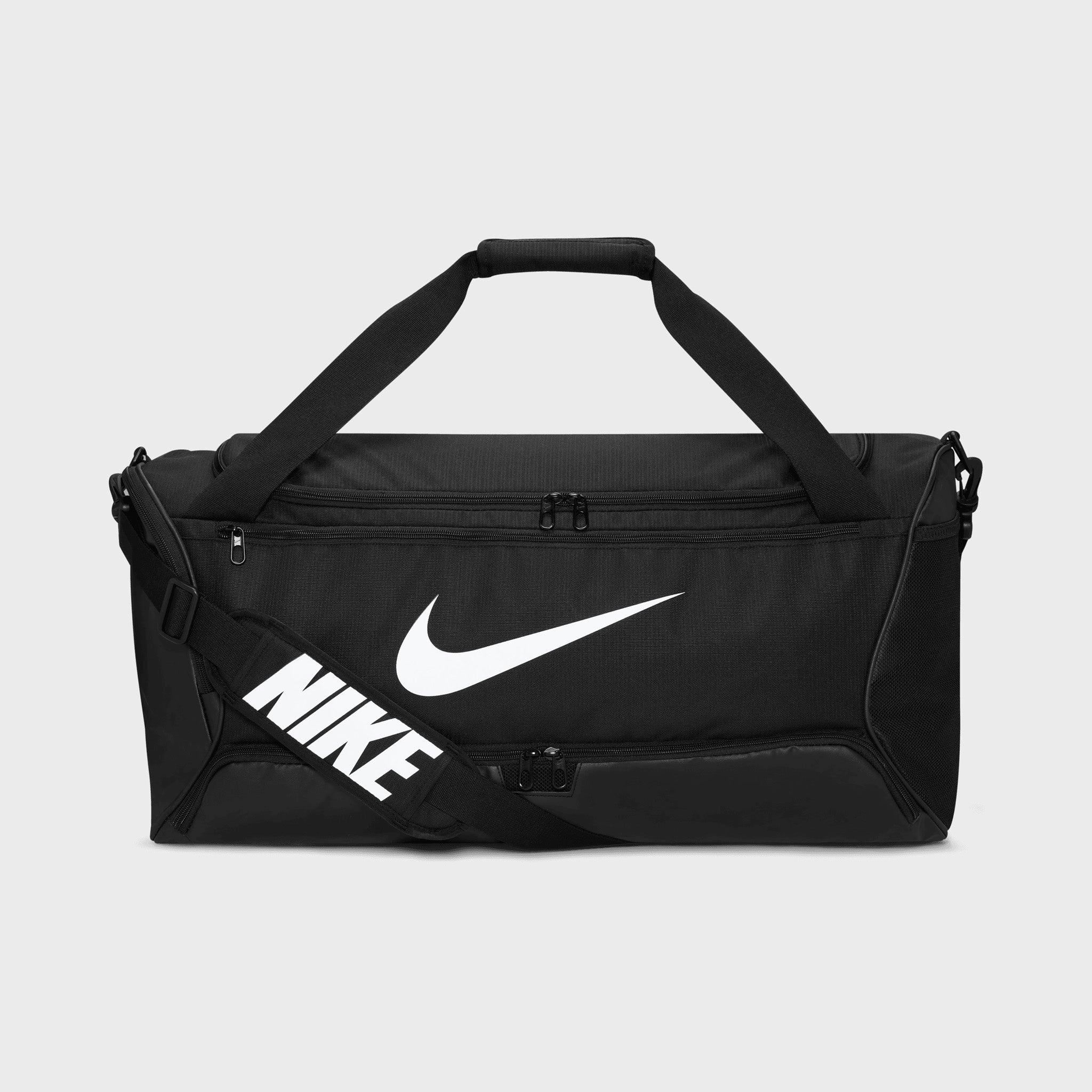 Nike Brasilia 9.5 Training Duffel Bag (Medium. 60L) Black / Black - White