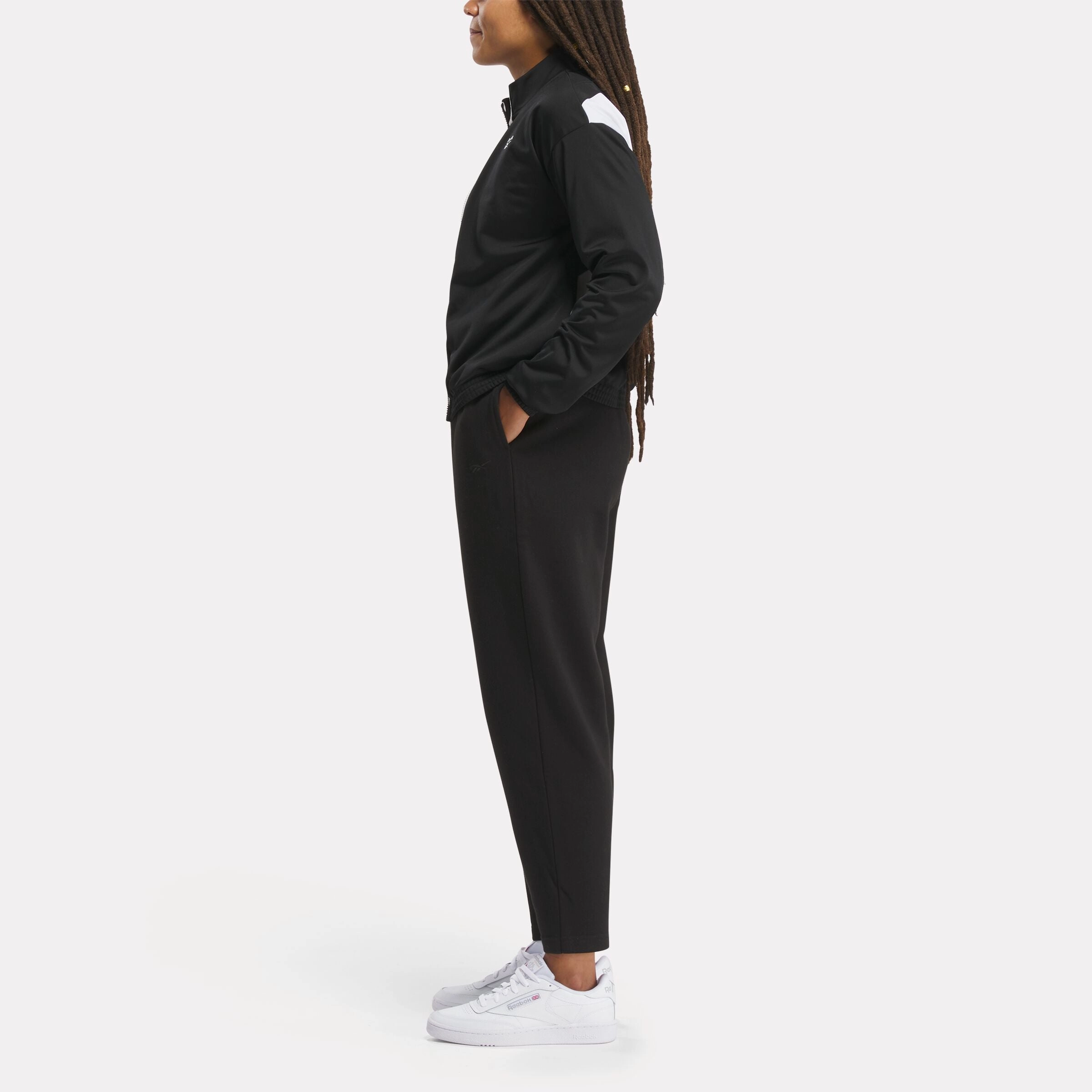 Reebok Identity Back Vector Tricot Track Jacket Black