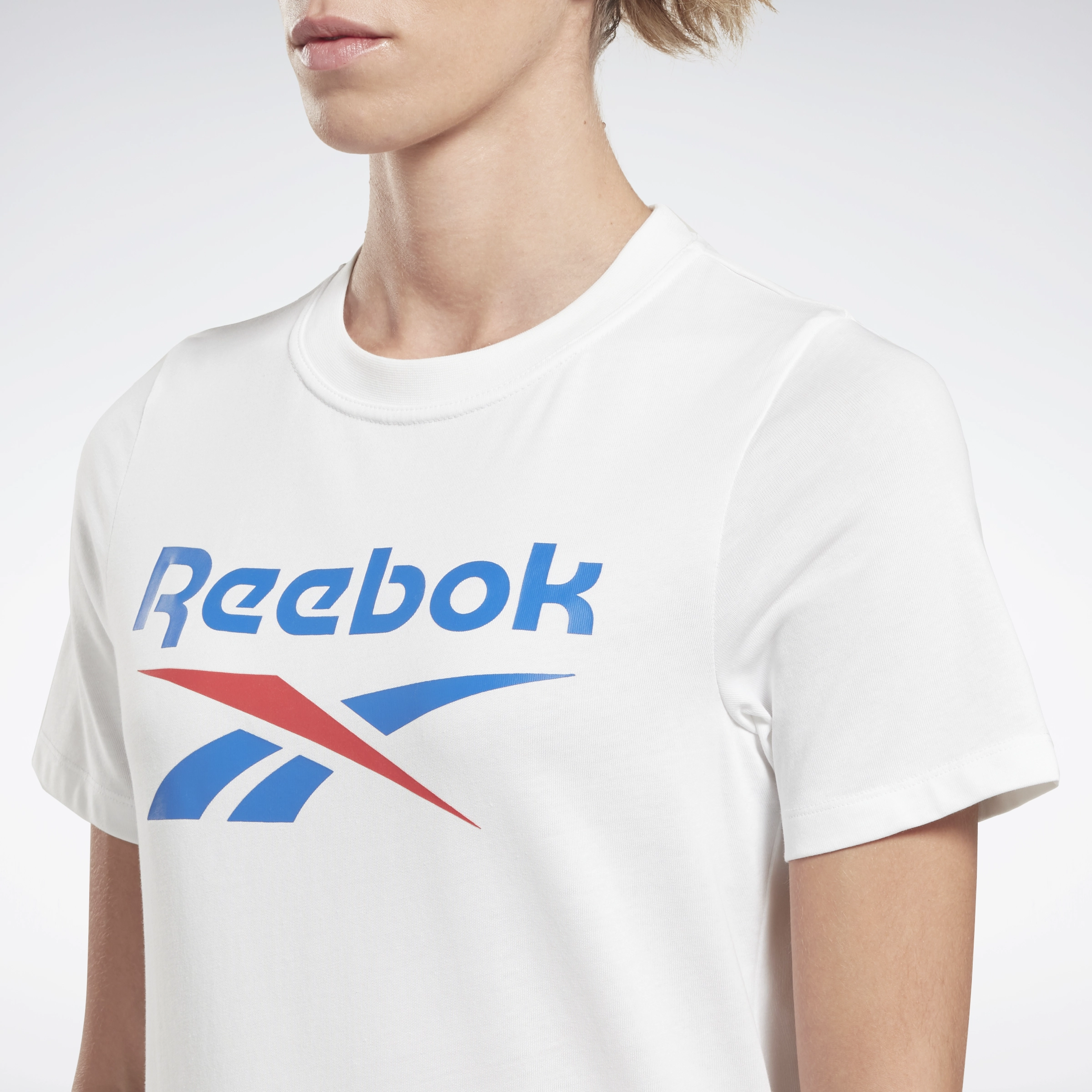 Reebok Identity T-Shirt White/Vector Blue