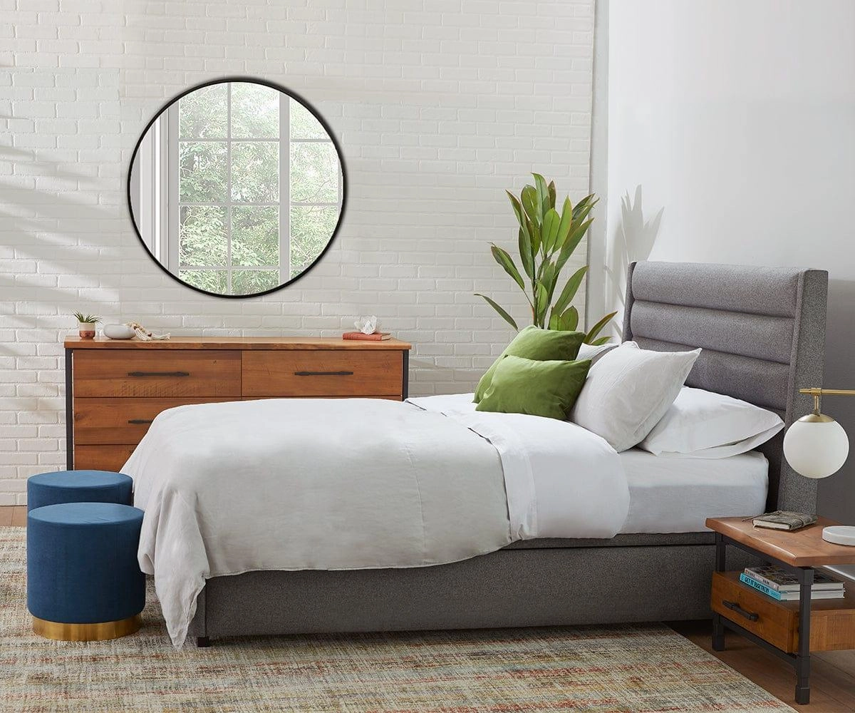 Reed Upholstered Storage Bed