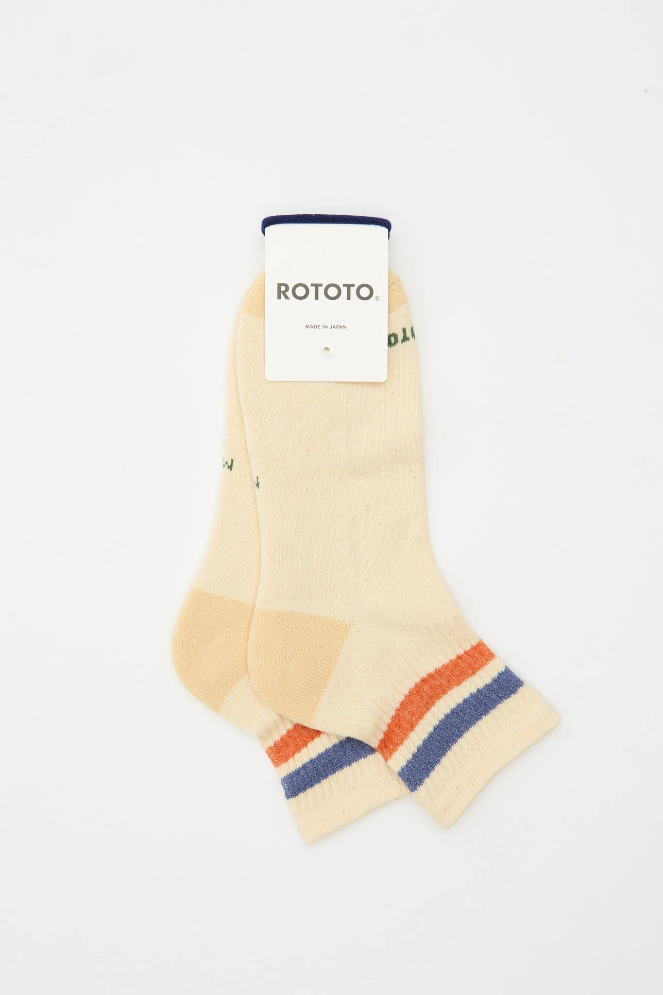 Retro Athletic Ankle Sock Blue/Orange