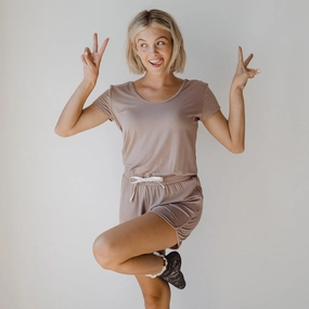 Serenity Romper, Mocha