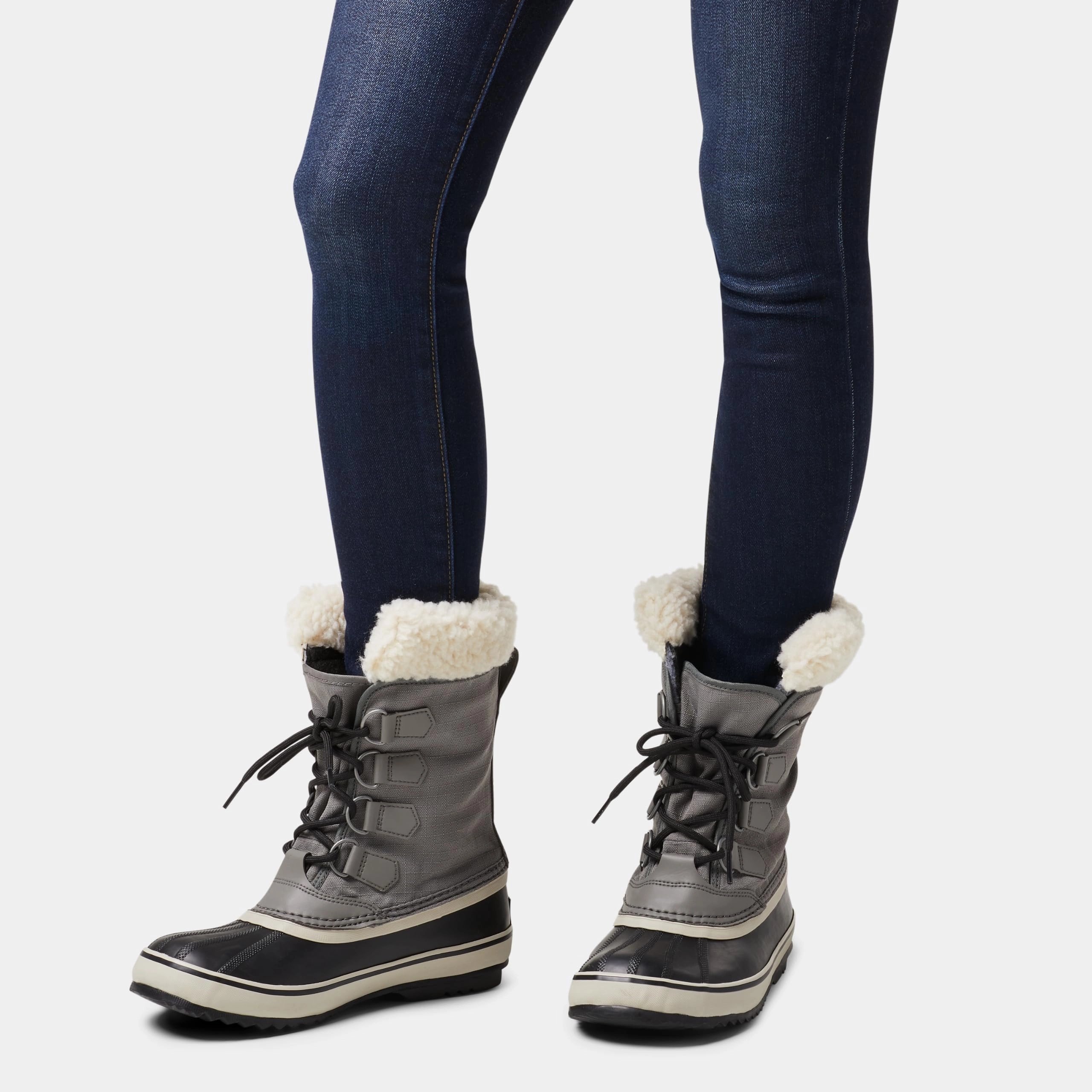 Sorel WINTER CARNIVAL WATERPROOF Schneestiefel für Damen. Grau (Quarry x Black). 38.5 EU