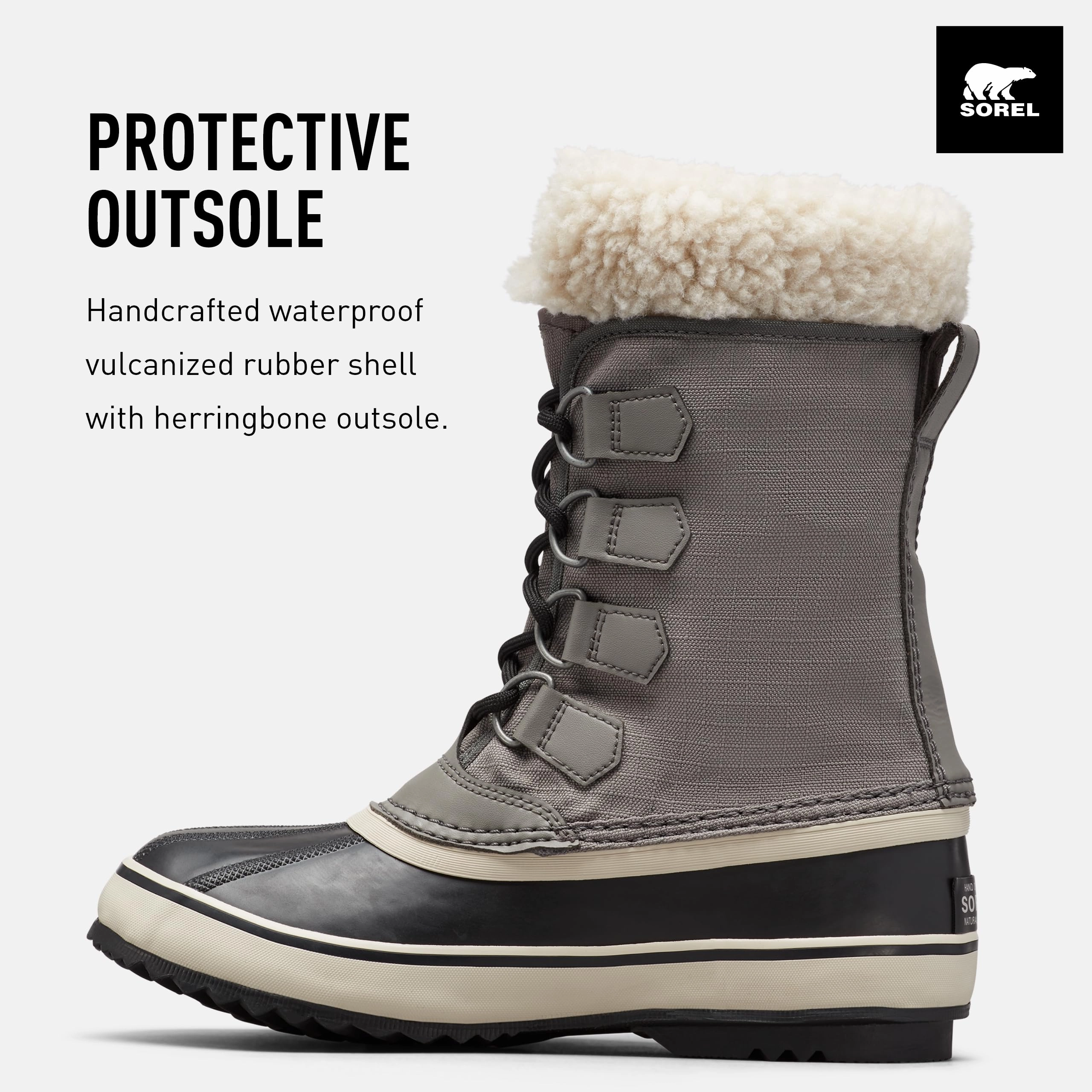 Sorel WINTER CARNIVAL WATERPROOF Schneestiefel für Damen. Grau (Quarry x Black). 41 EU