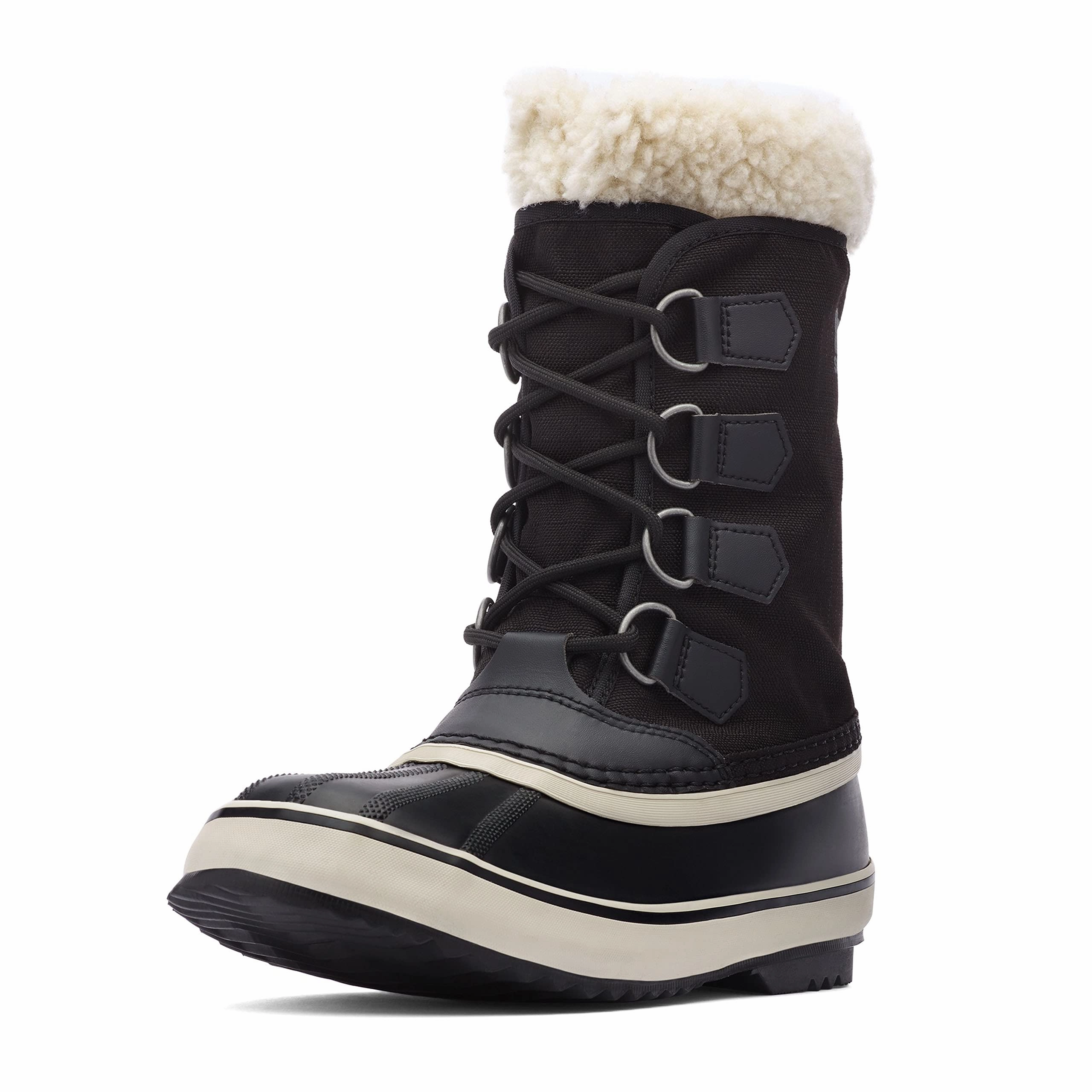Sorel WINTER CARNIVAL WATERPROOF Schneestiefel für Damen. Schwarz (Black x Stone). 38.5 EU