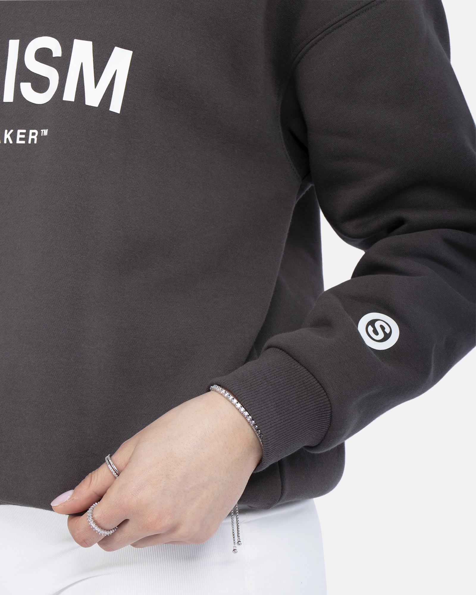SSS REALISM IDOL HALF ZIP SWEATER ASPHALT
