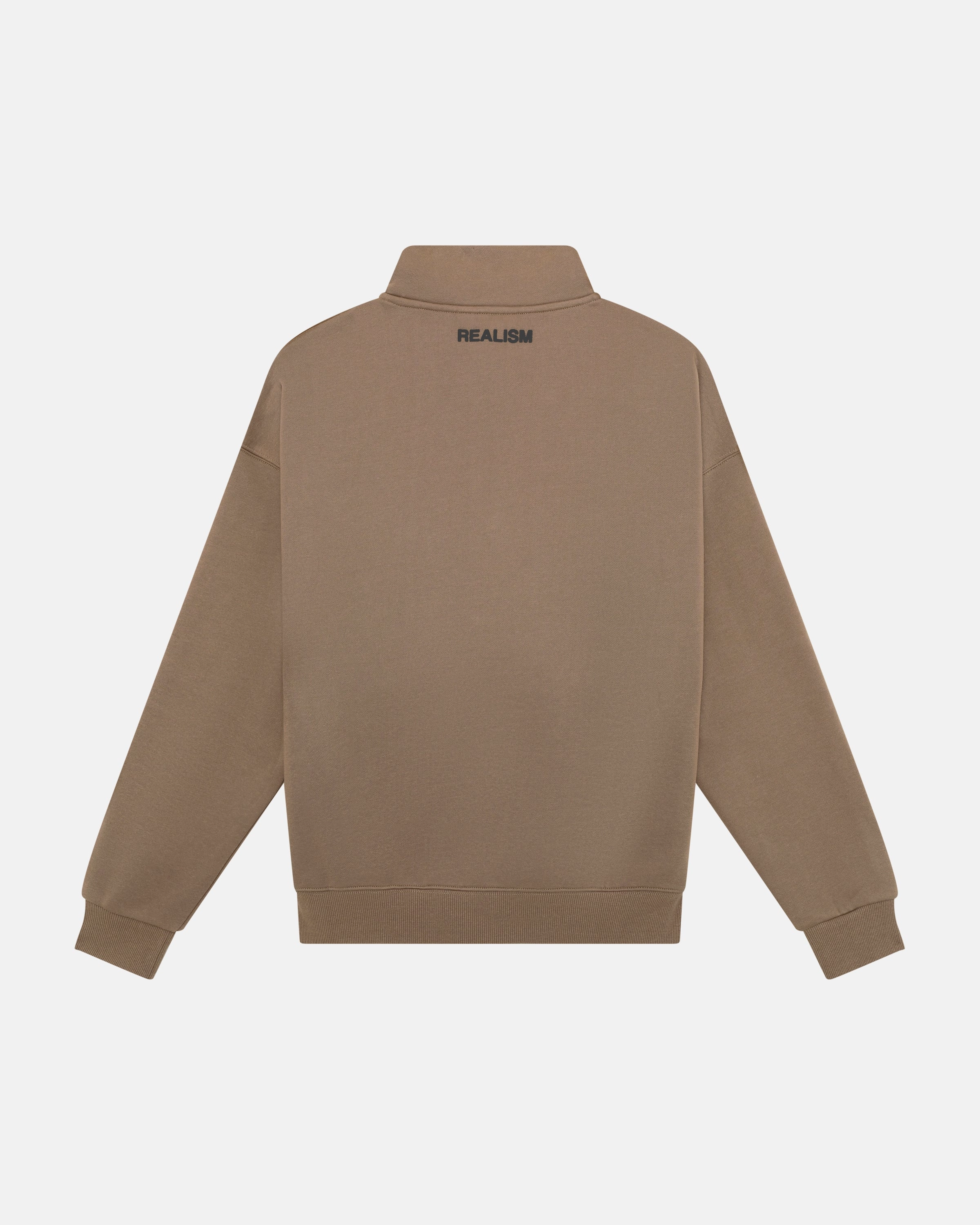 SSS REALISM IDOL HALF ZIP SWEATER TAUPE