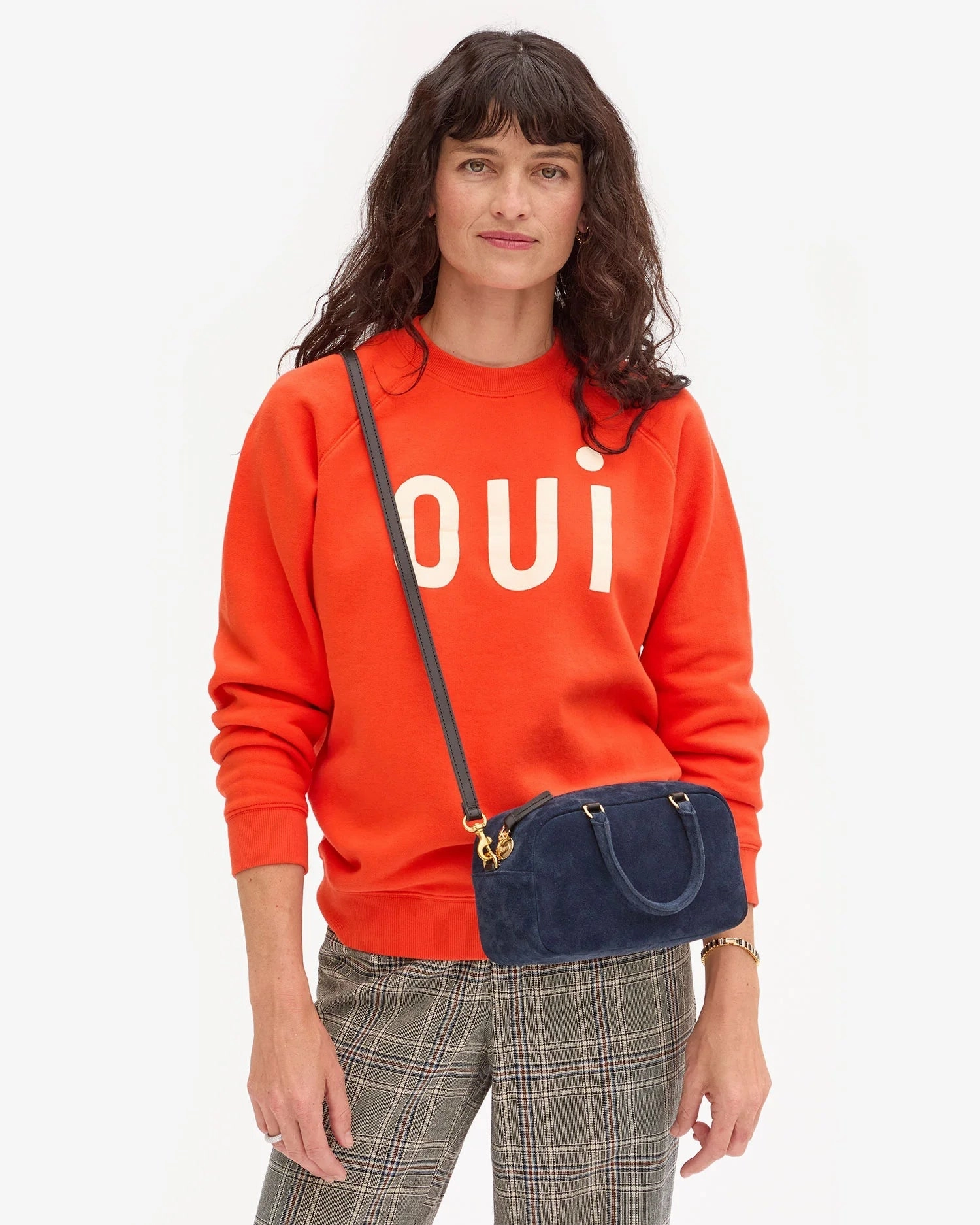 Sweatshirt Blood Orange w/ Cream Oui