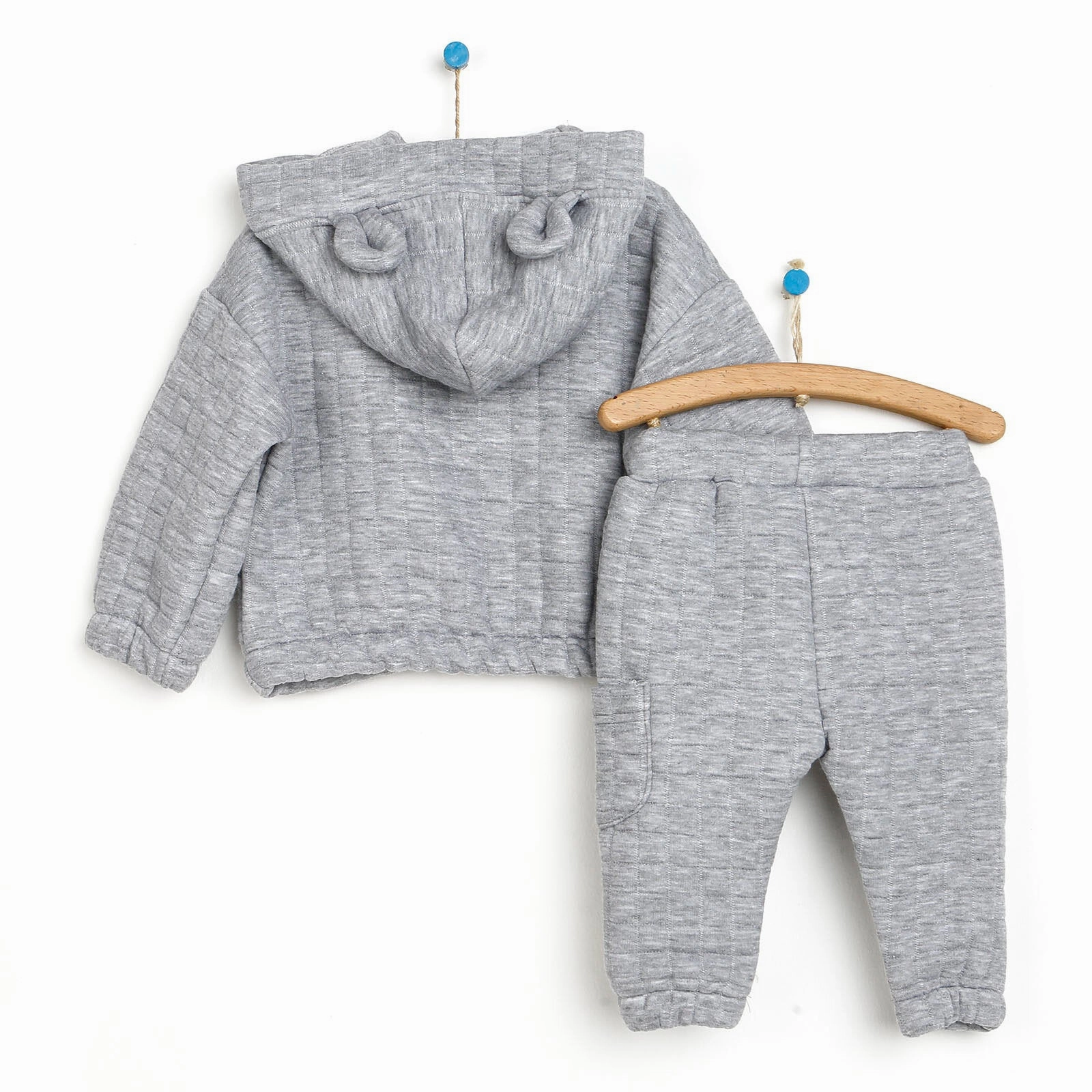 Tuffy Sweatshirt- Footless Bottom - Grey Melange