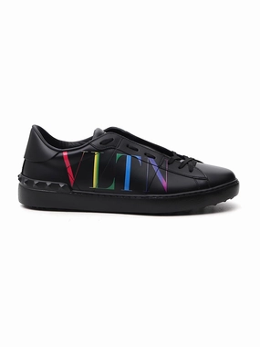 Valentino Garavani Rockstud Open VLTN Print Sneakers