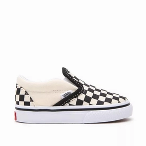 Vans Toddler Slip-On Shoes (1-4 Years) - Checkerboard Black/White
