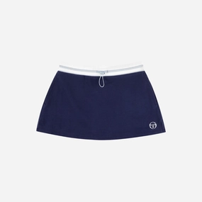 womens sergio tacchini aida skort (martime blue)